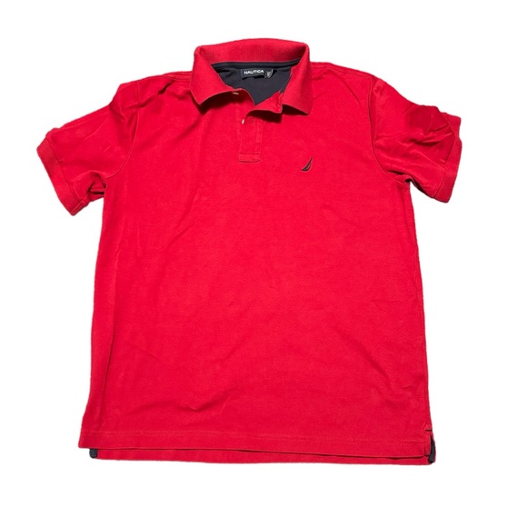 Nautica Other - Nautica short sleeve cotton polo shirt in red. Size M. EUC.